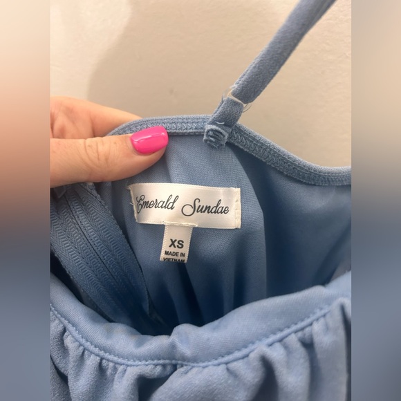 Emerald sundae light blue mini dress size XS - Picture 3 of 3